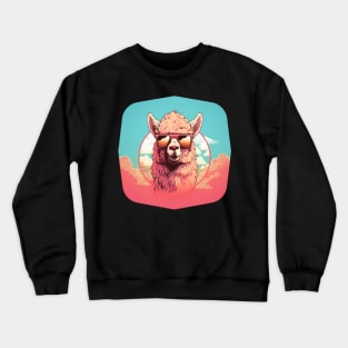 Vintage Trauma Llama Alpaca Crewneck Sweatshirt